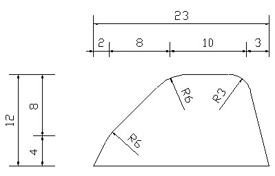 asphalt curb draw